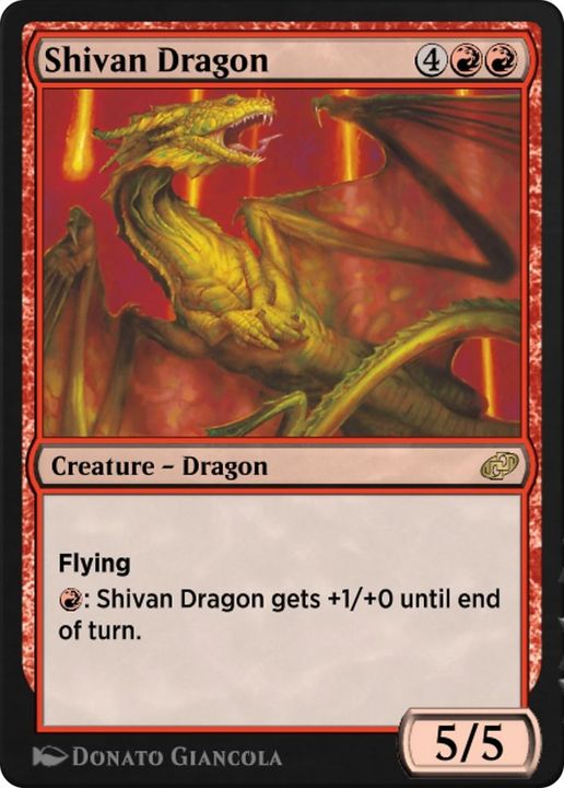 Shivan Dragon in the group Magic the Gathering / Types / Colors / Red at Proxyprinters.com (52333)