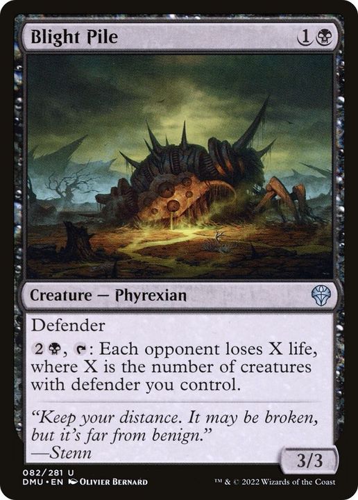 Blight Pile in the group Magic the Gathering / Types / Colors / Black at Proxyprinters.com (5234)