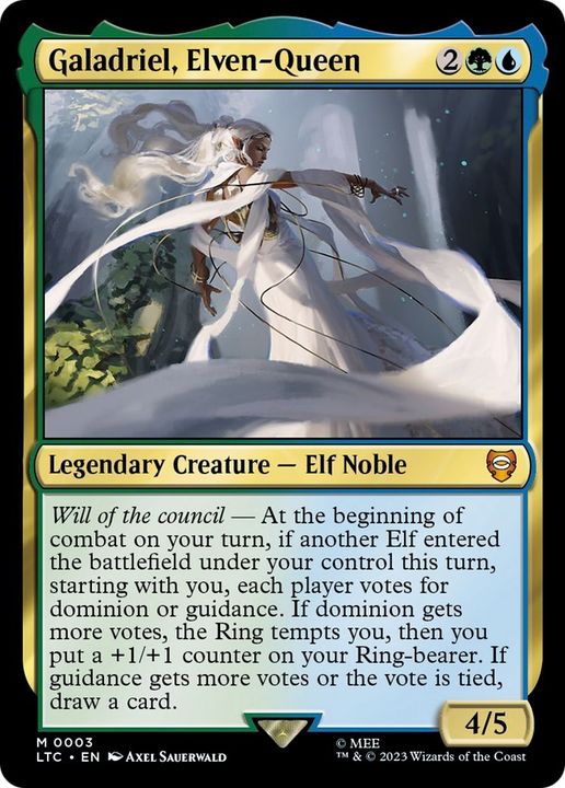 Galadriel, Elven-Queen in the group Magic the Gathering / Types / Colors / Multicolors / G, U at Proxyprinters.com (52378)