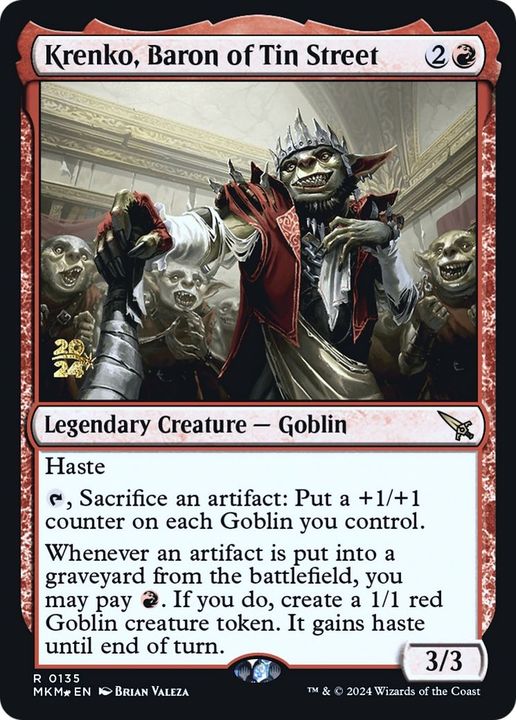 Krenko, Baron of Tin Street in the group Magic the Gathering / Types / Creatures / Goblin at Proxyprinters.com (52382)