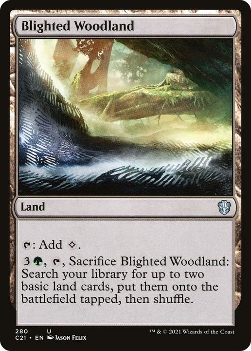 Blighted Woodland in the group Magic the Gathering / Types / Colors / Colorless at Proxyprinters.com (52387)