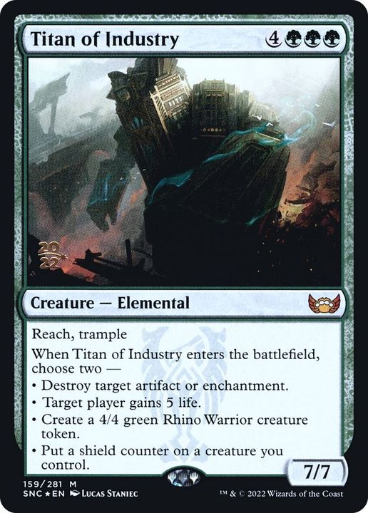 Titan of Industry in the group Magic the Gathering / Types / Colors / Green at Proxyprinters.com (52393)