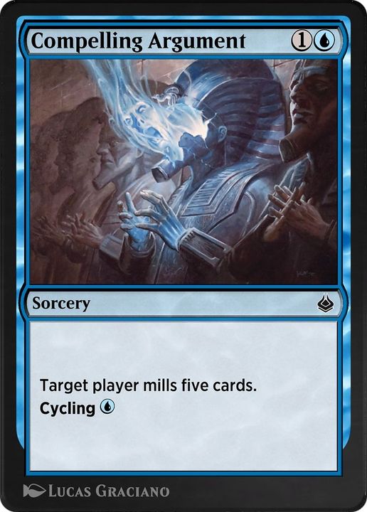 Compelling Argument in the group Magic the Gathering / Types / Colors / Blue at Proxyprinters.com (52417)