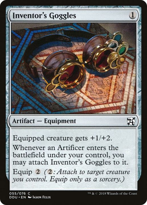 Inventor's Goggles in the group Magic the Gathering / Types / Artifacts / Artifact at Proxyprinters.com (52424)