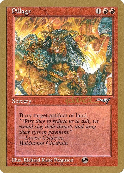 Pillage in the group Magic the Gathering / Sets / World Championship Decks 1997 at Proxyprinters.com (52446)