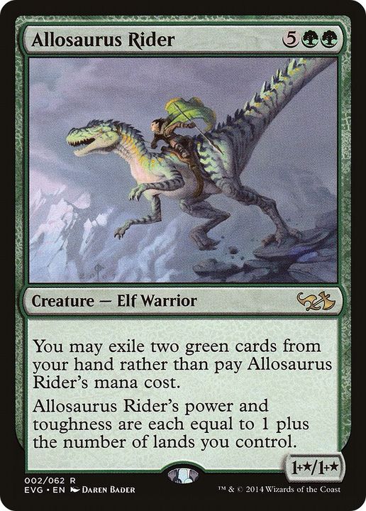 Allosaurus Rider in the group Magic the Gathering / Types / Creatures / Warrior at Proxyprinters.com (52447)