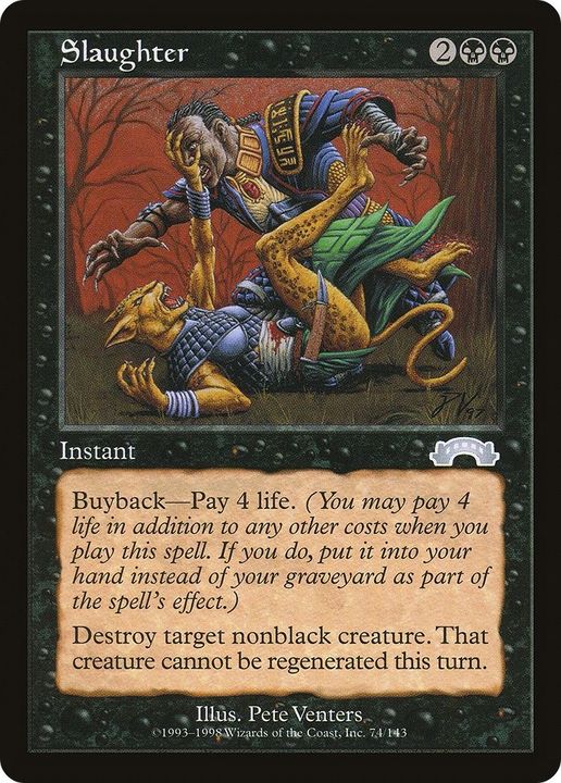 Slaughter in the group Magic the Gathering / Types / Colors / Black at Proxyprinters.com (52477)