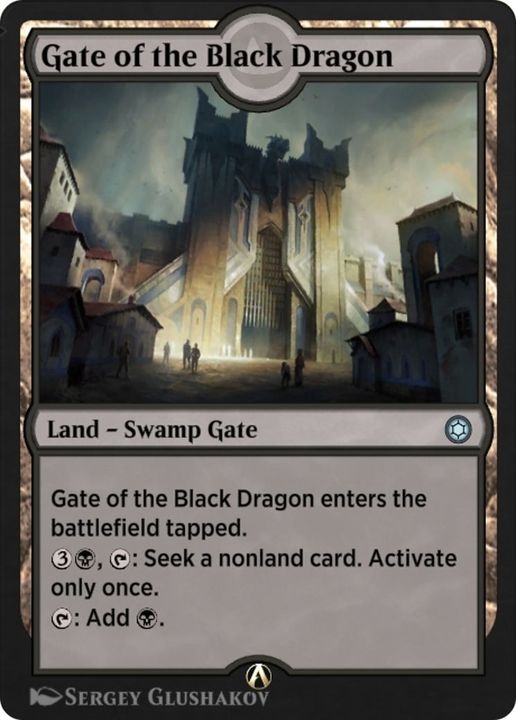 Gate of the Black Dragon in the group Magic the Gathering / Types / Land / Swamp at Proxyprinters.com (52537)