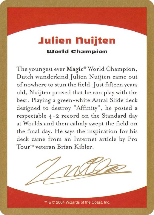 Julien Nuijten Bio in the group Singles at Proxyprinters.com (52554)