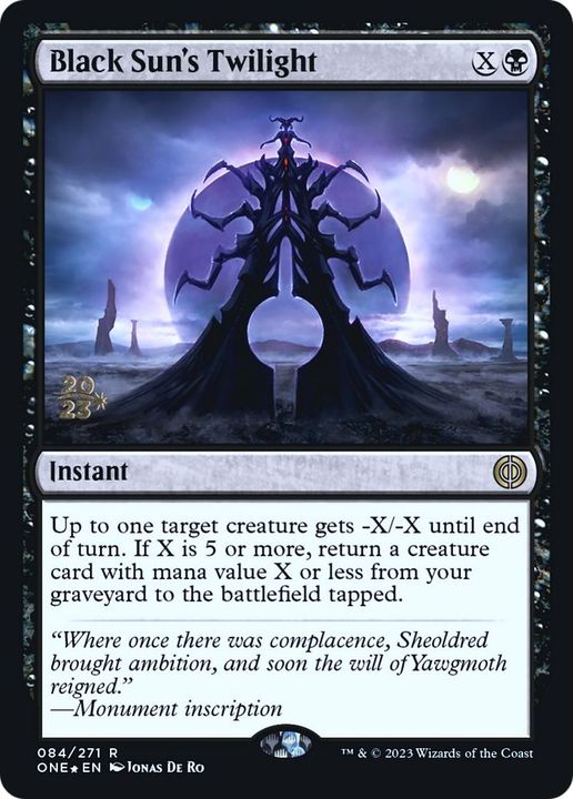 Black Sun's Twilight in the group Magic the Gathering / Types / Colors / Black at Proxyprinters.com (5259)