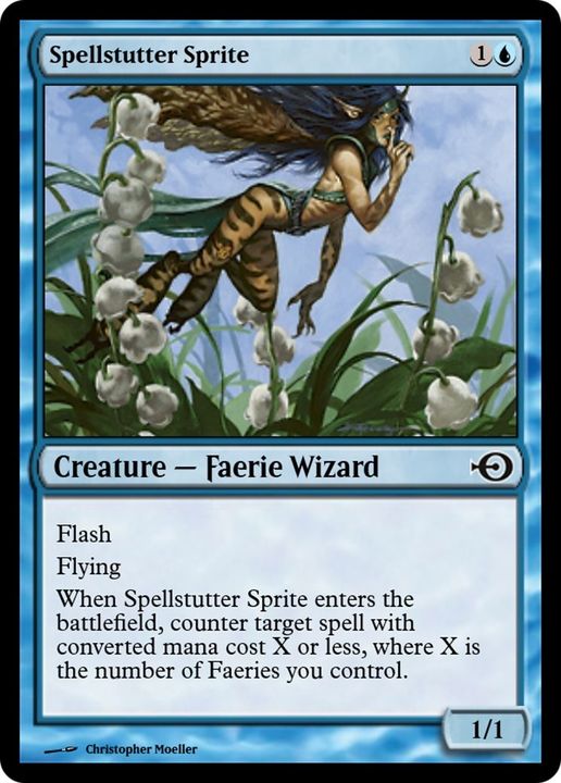 Spellstutter Sprite in the group Magic the Gathering / Types / Creatures / Wizard at Proxyprinters.com (52611)