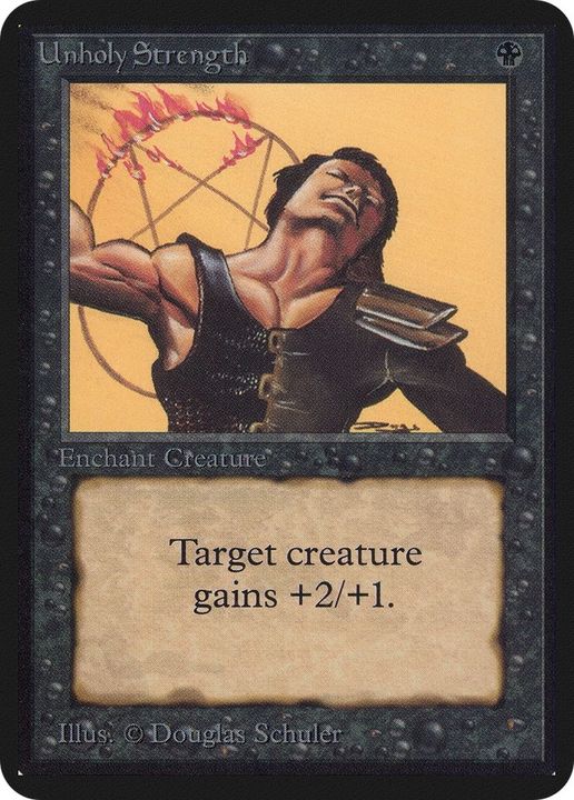 Unholy Strength in the group Magic the Gathering / Types / Colors / Black at Proxyprinters.com (52649)