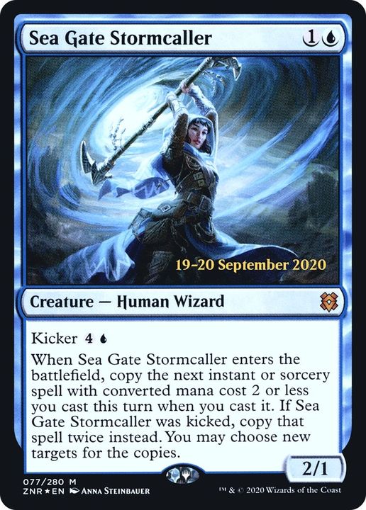 Sea Gate Stormcaller in the group Magic the Gathering / Types / Creatures / Wizard at Proxyprinters.com (52673)