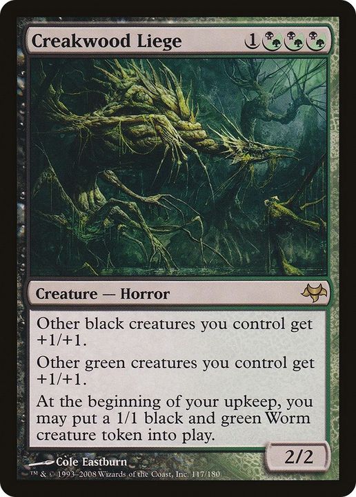 Creakwood Liege in the group Magic the Gathering / Types / Colors / Multicolors / B, G at Proxyprinters.com (52692)