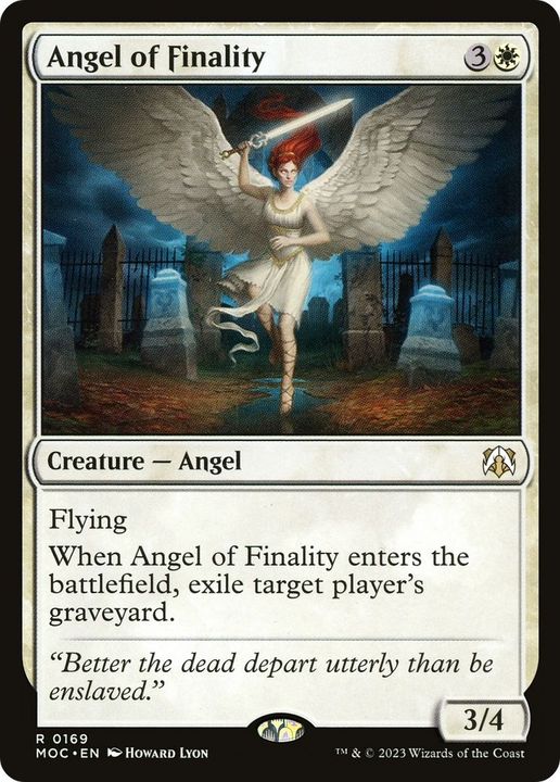 Angel of Finality in the group Magic the Gathering / Types / Colors / White at Proxyprinters.com (52718)