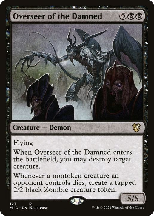 Overseer of the Damned in the group Magic the Gathering / Types / Colors / Black at Proxyprinters.com (52739)