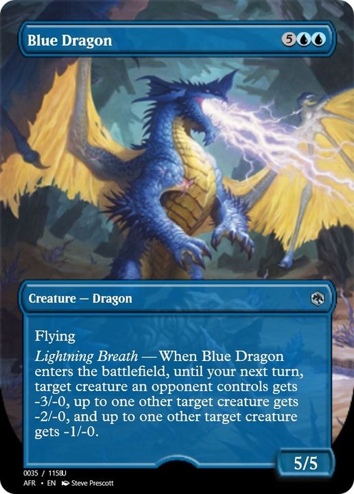 Blue Dragon in the group Magic the Gathering / Types / Colors / Blue at Proxyprinters.com (52742)