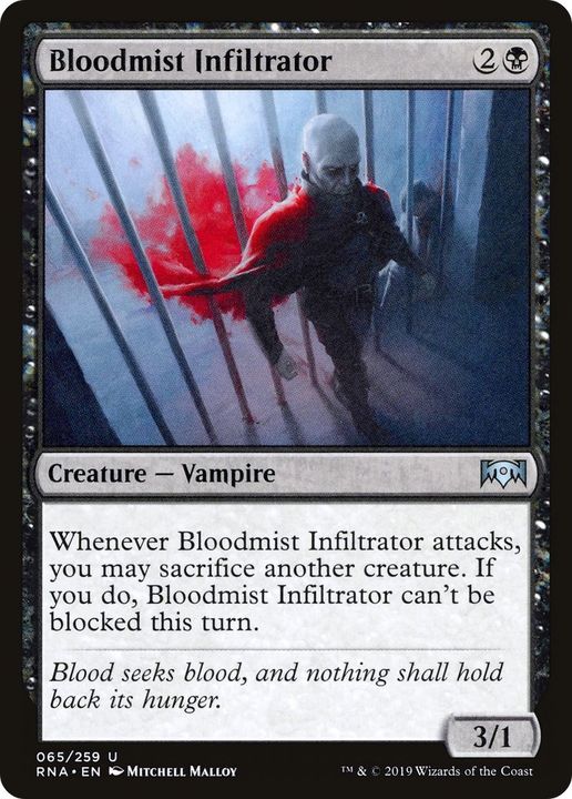 Bloodmist Infiltrator in the group Magic the Gathering / Types / Colors / Black at Proxyprinters.com (52749)