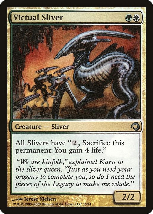 Victual Sliver in the group Magic the Gathering / Types / Colors / Multicolors / G, W at Proxyprinters.com (52792)