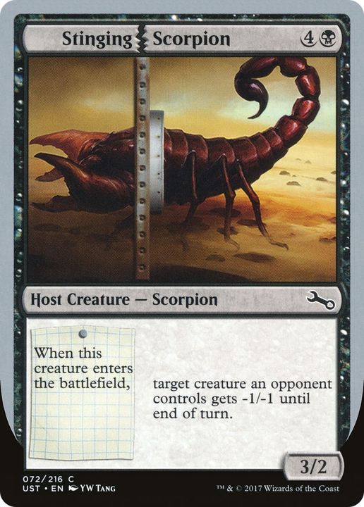 Stinging Scorpion in the group Magic the Gathering / Sets / Unstable Promos at Proxyprinters.com (52795)