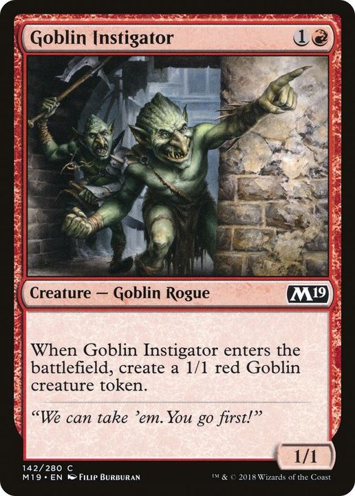 Goblin Instigator in the group Magic the Gathering / Types / Creatures / Goblin at Proxyprinters.com (52835)