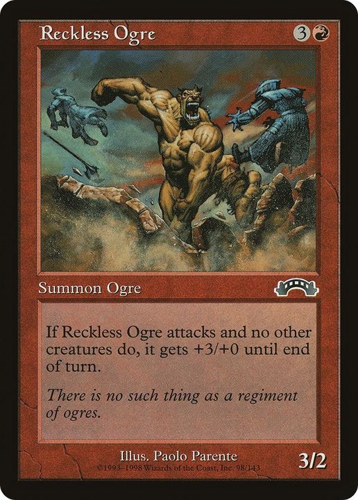 Reckless Ogre in the group Magic the Gathering / Types / Colors / Red at Proxyprinters.com (52841)