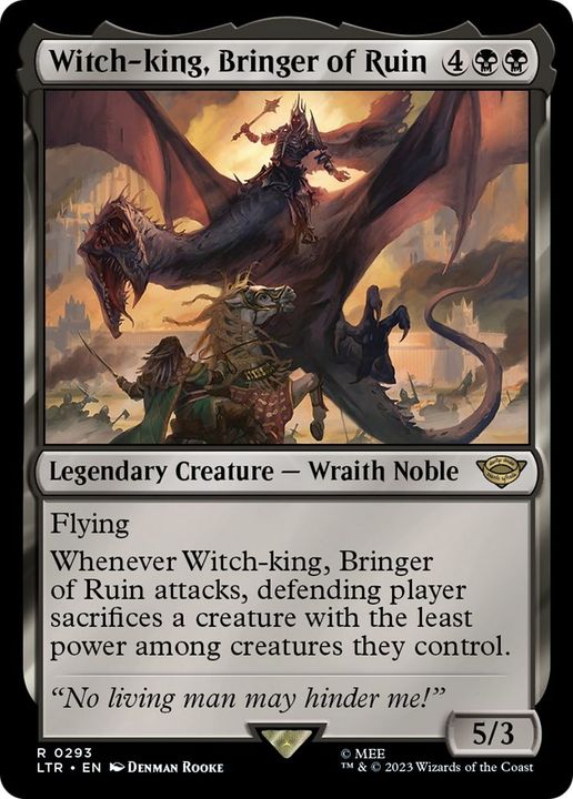 Witch-king, Bringer of Ruin in the group Magic the Gathering / Types / Colors / Black at Proxyprinters.com (52846)