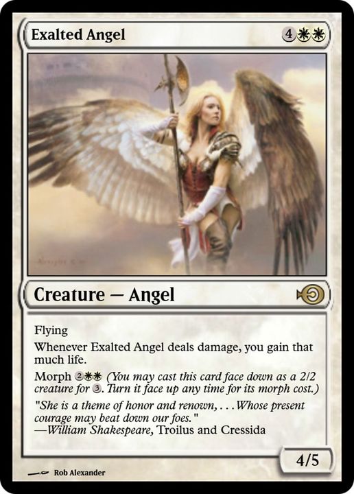 Exalted Angel in the group Magic the Gathering / Types / Colors / White at Proxyprinters.com (52891)