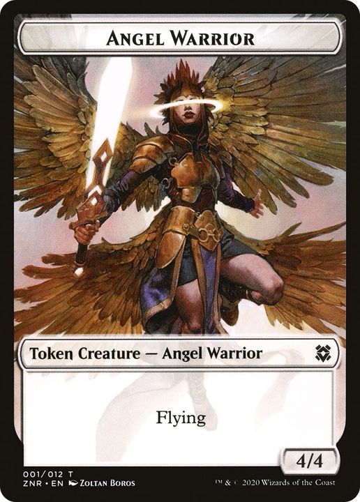 Angel Warrior in the group Magic the Gathering / Sets / Zendikar Rising Tokens at Proxyprinters.com (52915)