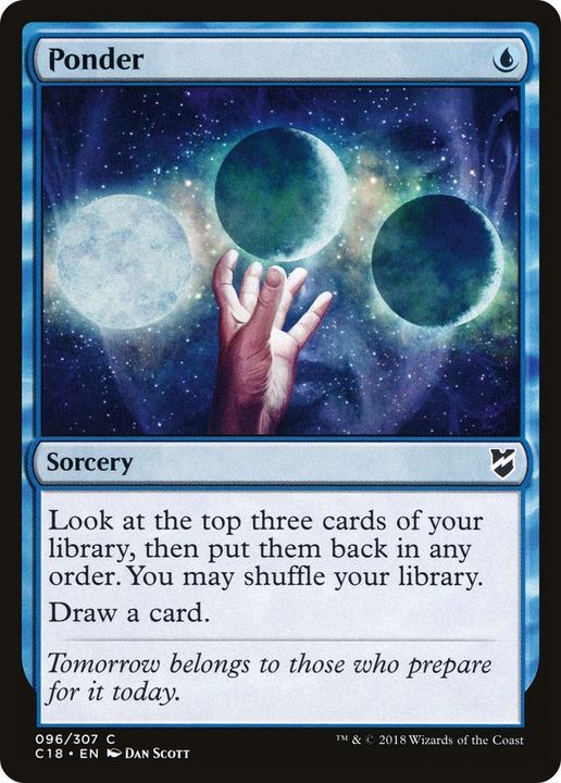 Ponder in the group Magic the Gathering / Sets / Commander 2018 at Proxyprinters.com (52986)