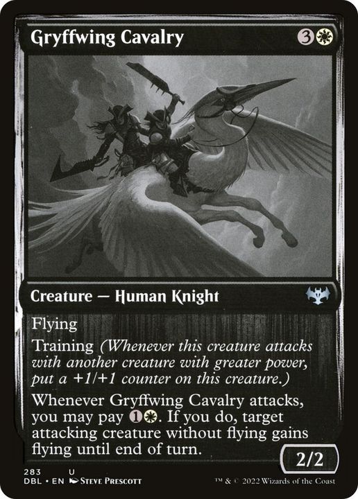 Gryffwing Cavalry in the group Magic the Gathering / Types / Creatures / Human at Proxyprinters.com (53008)