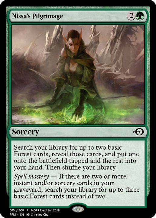 Nissa's Pilgrimage in the group Magic the Gathering / Types / Colors / Green at Proxyprinters.com (53045)