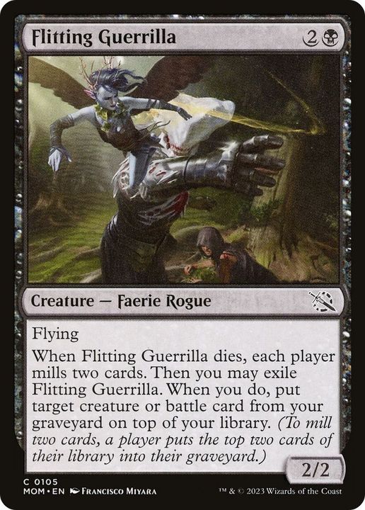 Flitting Guerrilla in the group Magic the Gathering / Types / Colors / Black at Proxyprinters.com (53092)