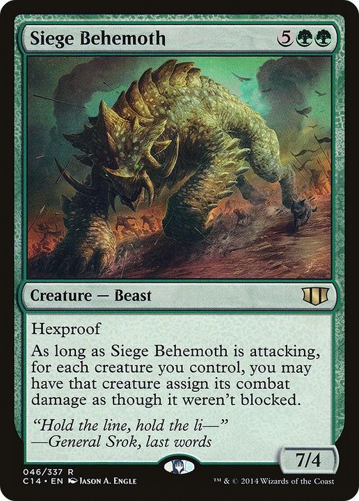 Siege Behemoth in the group Magic the Gathering / Sets / Commander 2014 at Proxyprinters.com (53112)