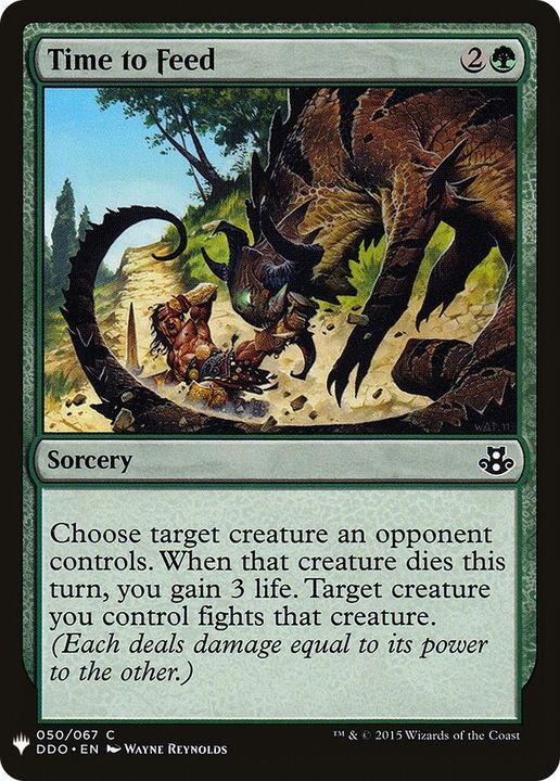 Time to Feed in the group Magic the Gathering / Types / Colors / Green at Proxyprinters.com (53162)