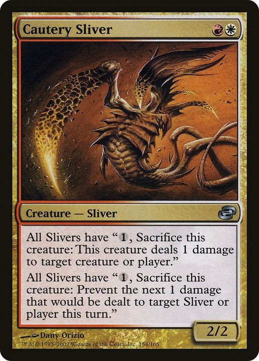 Cautery Sliver in the group Magic the Gathering / Types / Colors / Multicolors / R, W at Proxyprinters.com (53200)