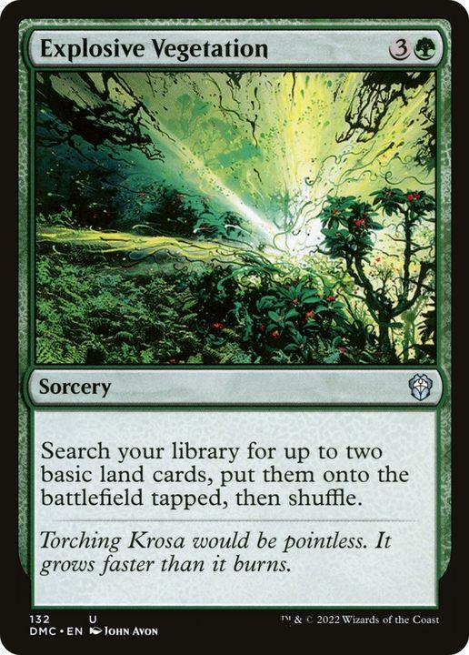 Explosive Vegetation in the group Magic the Gathering / Sets / Dominaria United Commander at Proxyprinters.com (533)