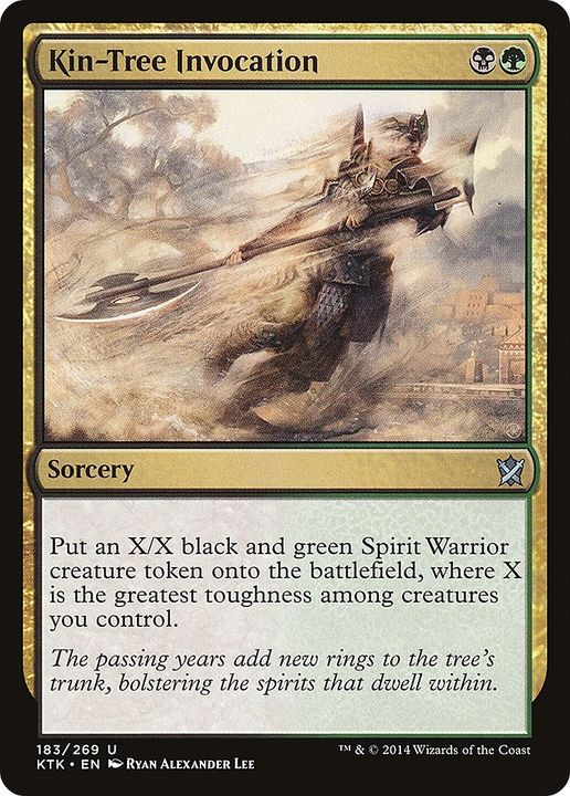 Kin-Tree Invocation in the group Magic the Gathering / Types / Colors / Multicolors / B, G at Proxyprinters.com (53404)