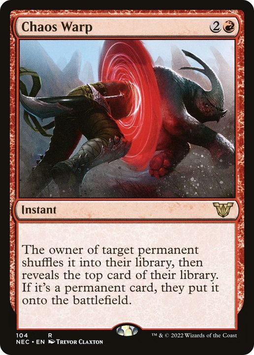 Chaos Warp in the group Magic the Gathering / Types / Colors / Red at Proxyprinters.com (53409)