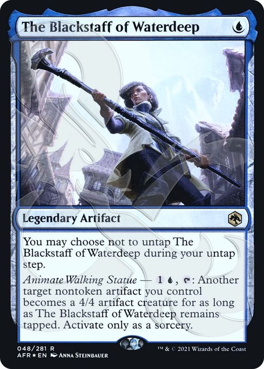 The Blackstaff of Waterdeep in the group Magic the Gathering / Types / Artifacts / Legendary Artifact at Proxyprinters.com (53419)