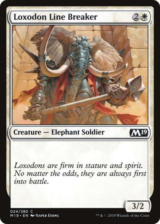 Loxodon Line Breaker in the group Magic the Gathering / Types / Colors / White at Proxyprinters.com (53449)