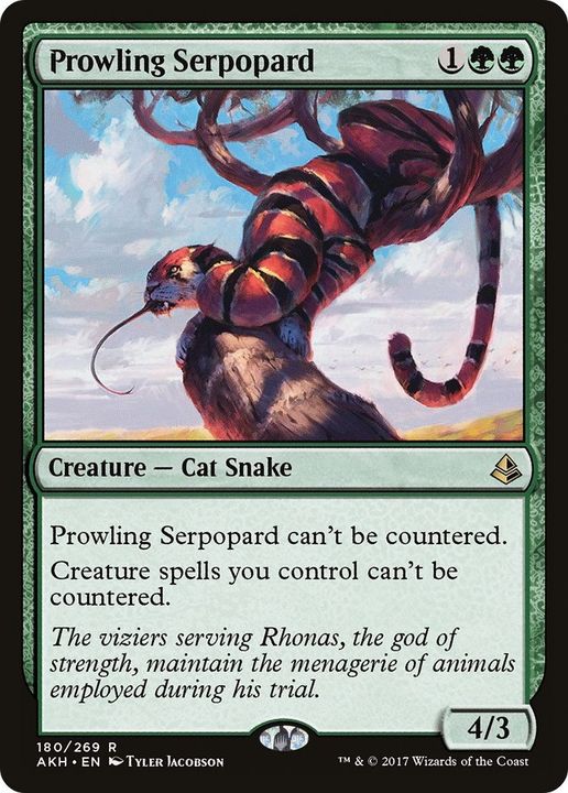 Prowling Serpopard in the group Magic the Gathering / Types / Colors / Green at Proxyprinters.com (53451)