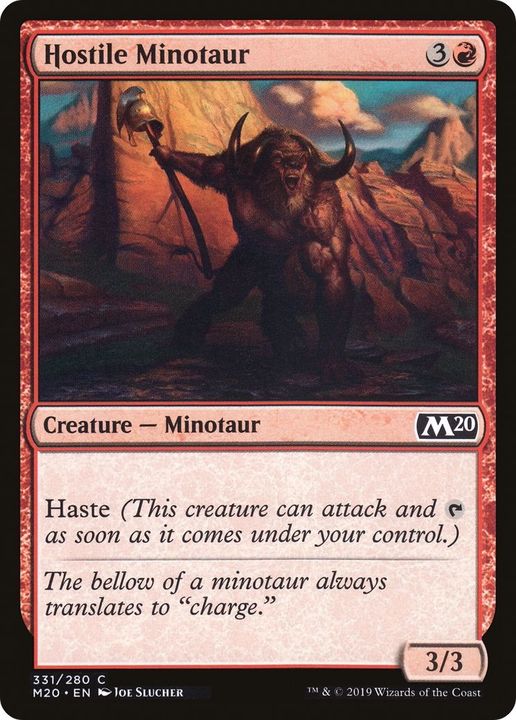 Hostile Minotaur in the group Magic the Gathering / Sets / Core Set 2020 at Proxyprinters.com (5346)