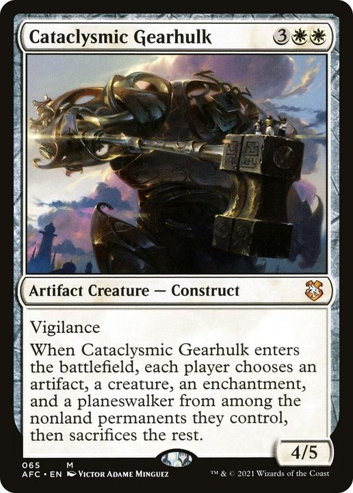 Cataclysmic Gearhulk in the group Magic the Gathering / Types / Colors / White at Proxyprinters.com (53468)