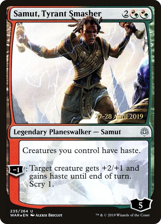 Samut, Tyrant Smasher in the group Magic the Gathering / Types / Colors / Multicolors / G, R at Proxyprinters.com (53482)