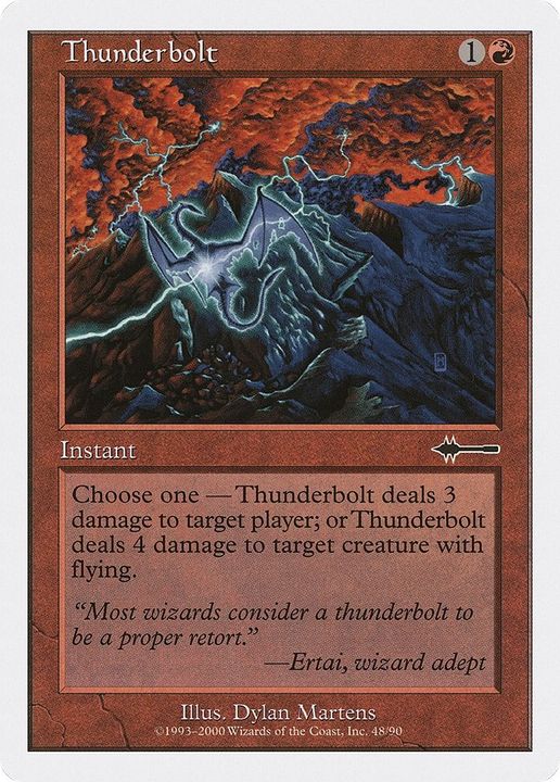 Thunderbolt in the group Magic the Gathering / Types / Colors / Red at Proxyprinters.com (53527)