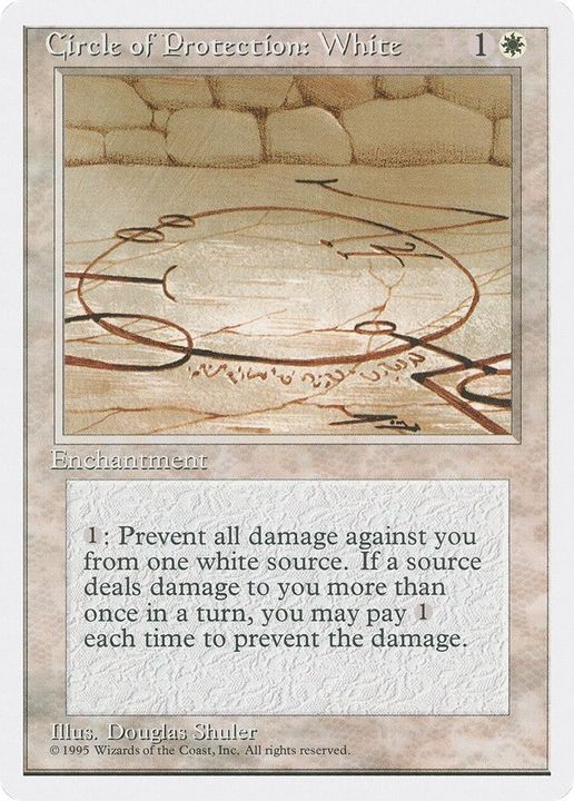 Circle of Protection: White in the group Magic the Gathering / Types / Enchantment / Enchantment at Proxyprinters.com (53537)