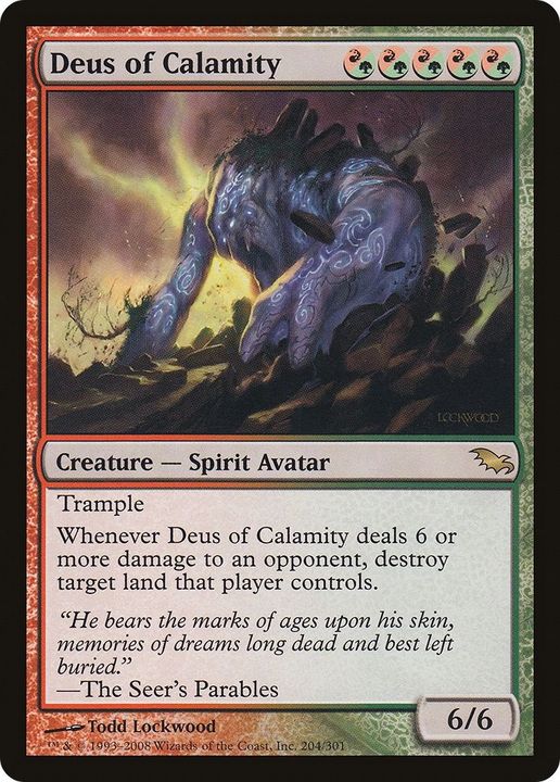 Deus of Calamity in the group Magic the Gathering / Types / Colors / Multicolors / G, R at Proxyprinters.com (53552)