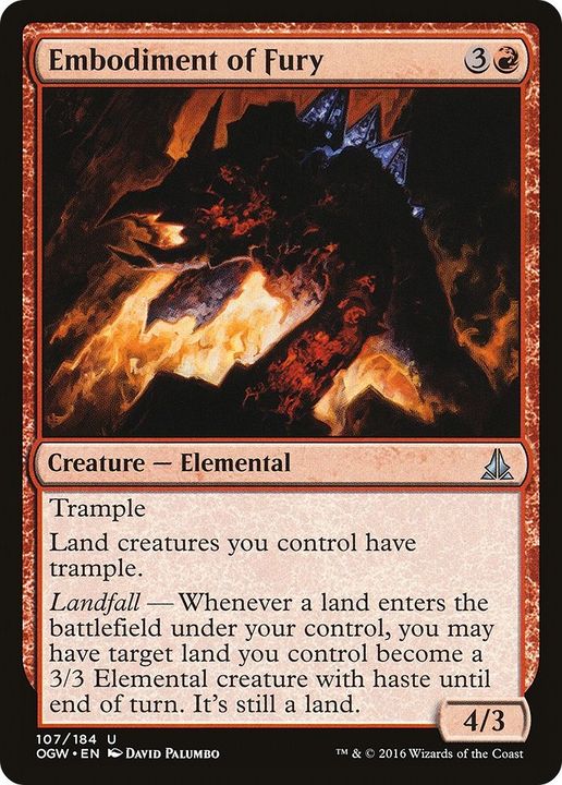 Embodiment of Fury in the group Magic the Gathering / Types / Colors / Red at Proxyprinters.com (53568)