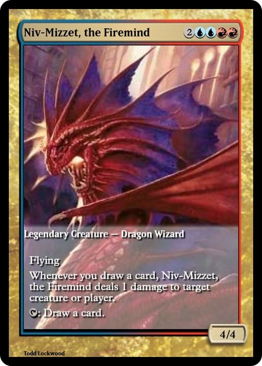 Niv-Mizzet, the Firemind in the group Magic the Gathering / Types / Colors / Multicolors / R, U at Proxyprinters.com (536)